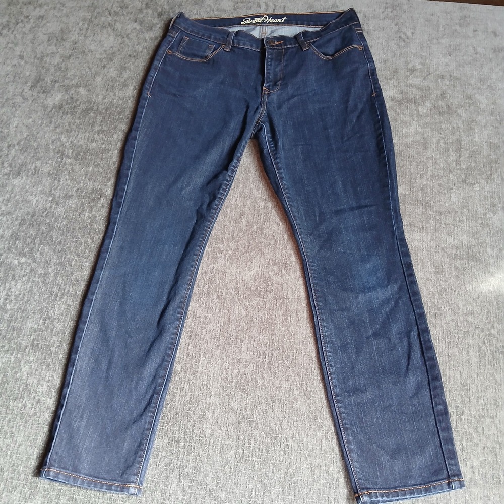 Old Navy Sweetheart Skinny Jeans Womens 8 Short Dark Wash Mid Rise Stretch Denim